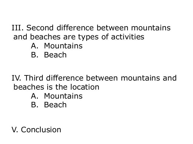 compare and contrast essay beach and mountains compare and contrast essay beach and mountains