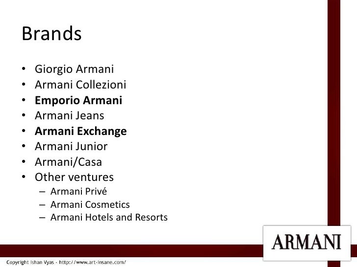 armani brands