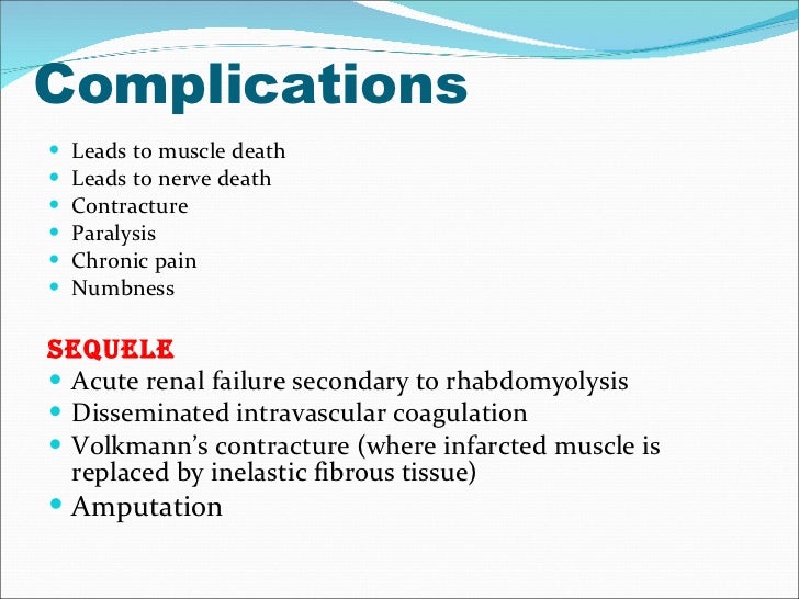 Compartment syndrome