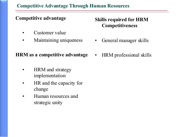 human resource advantage Encyclopedia of business, 2nd ed human resource management (hrm): gov-inc. human resource advantage Encyclopedia of business, 2nd ed human resource management (hrm): gov-inc.