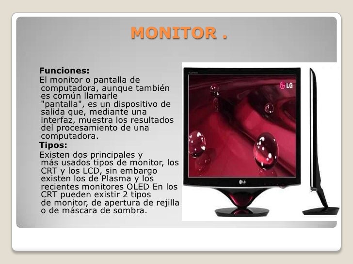 Componentes internos y externos del pc