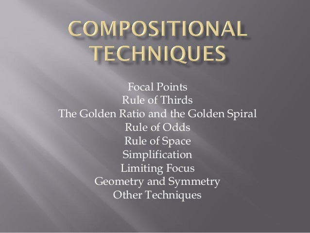 compositional techniques in art pdf
