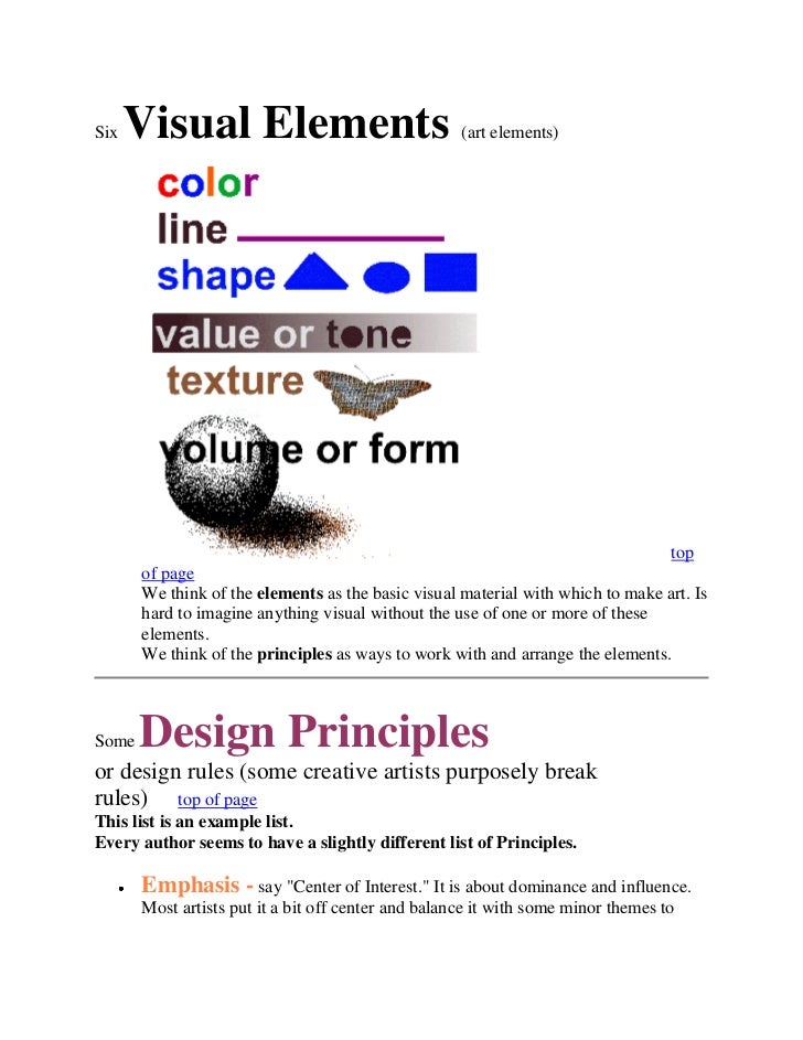 Visual Elements And Design Principles : Composition and design principles