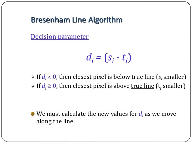 Bresenham Line Drawing Algorithm Doc : Computer graphics bresenham s line drawing algorithm
