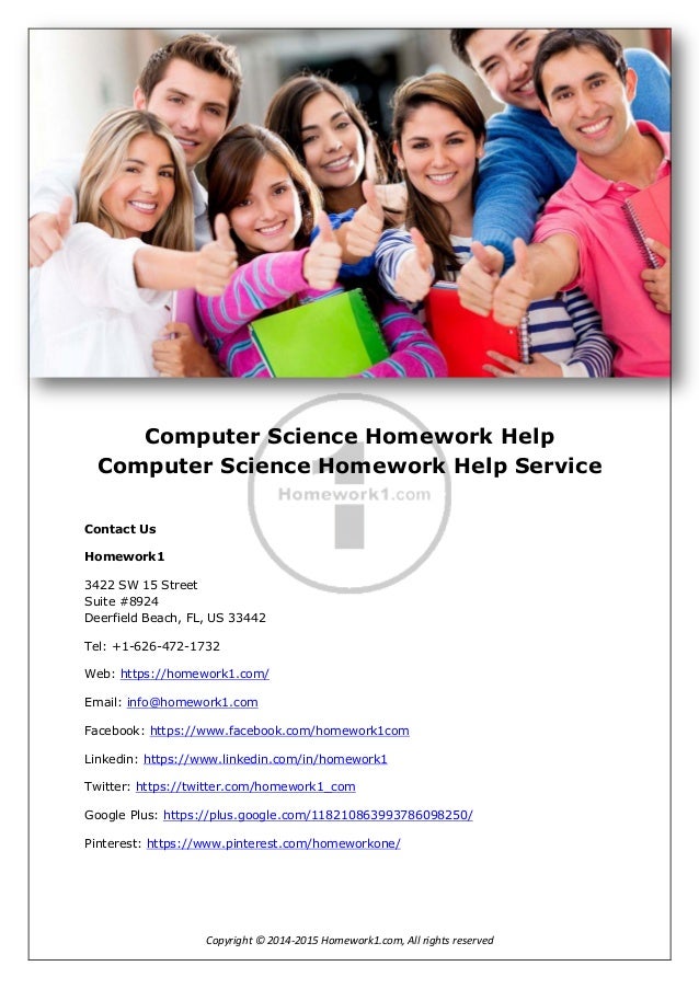 Homework help for computer science