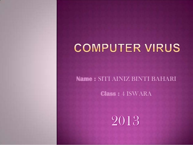 Free essay on computer viruses