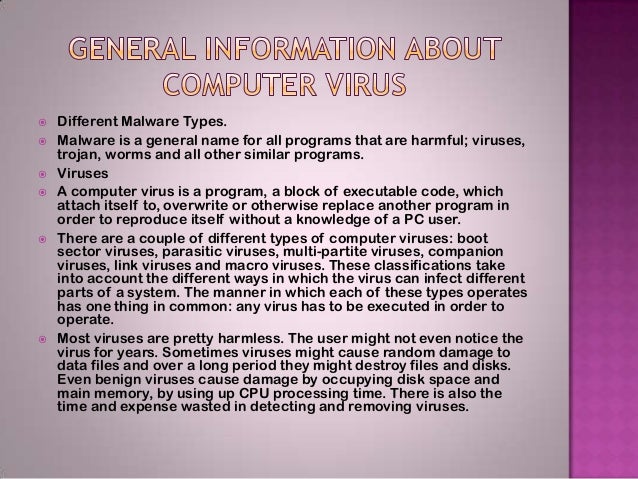 Free essay on computer viruses