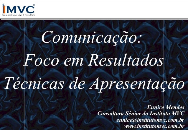Curso de tecnicas de apresentacao