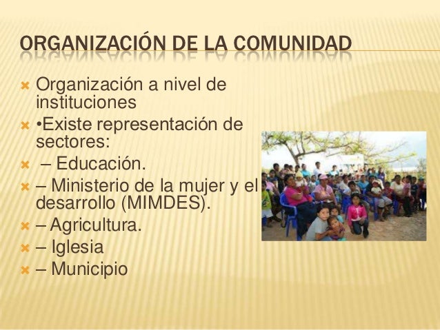 Comunidad y organizaciones de base