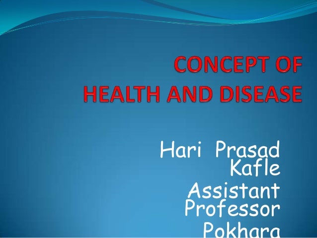 what are the concepts of health and illness