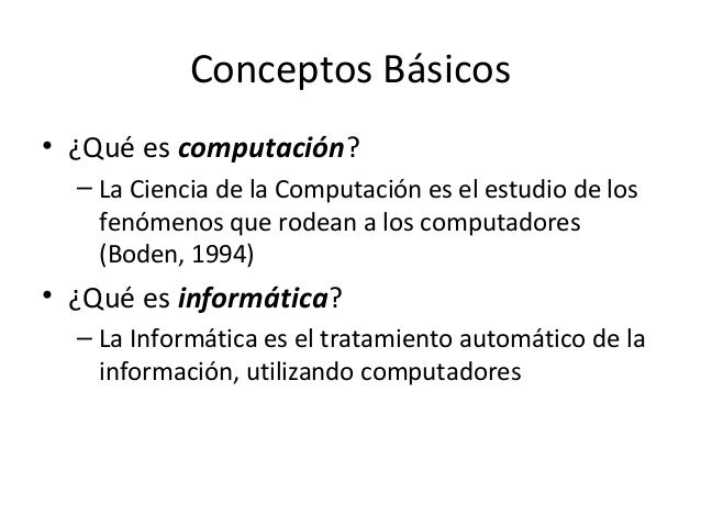 Informatica1 CONCEPTOS BASICOS DE INFORMATICA