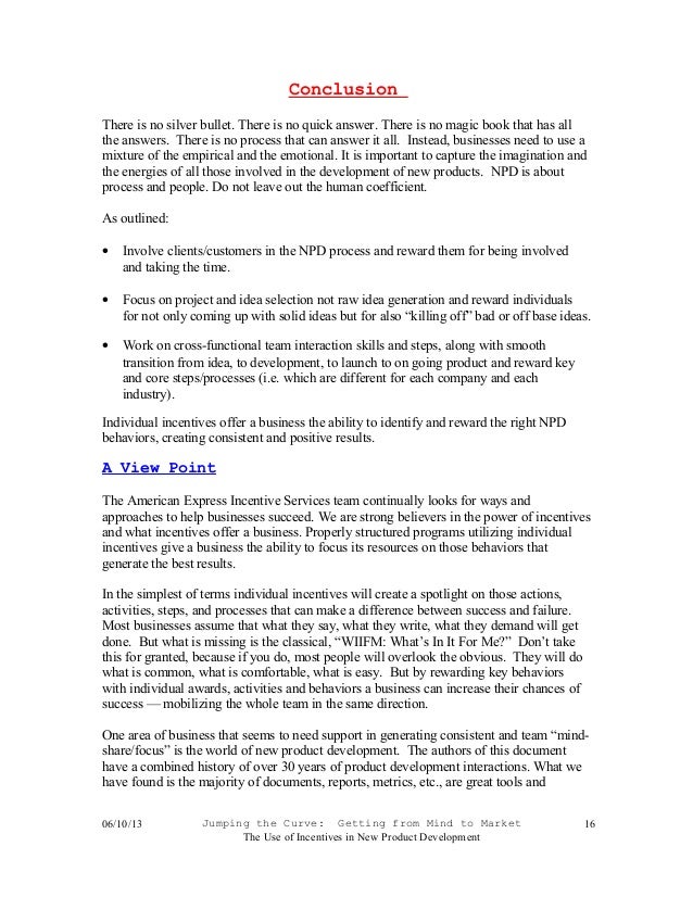 New product development essay