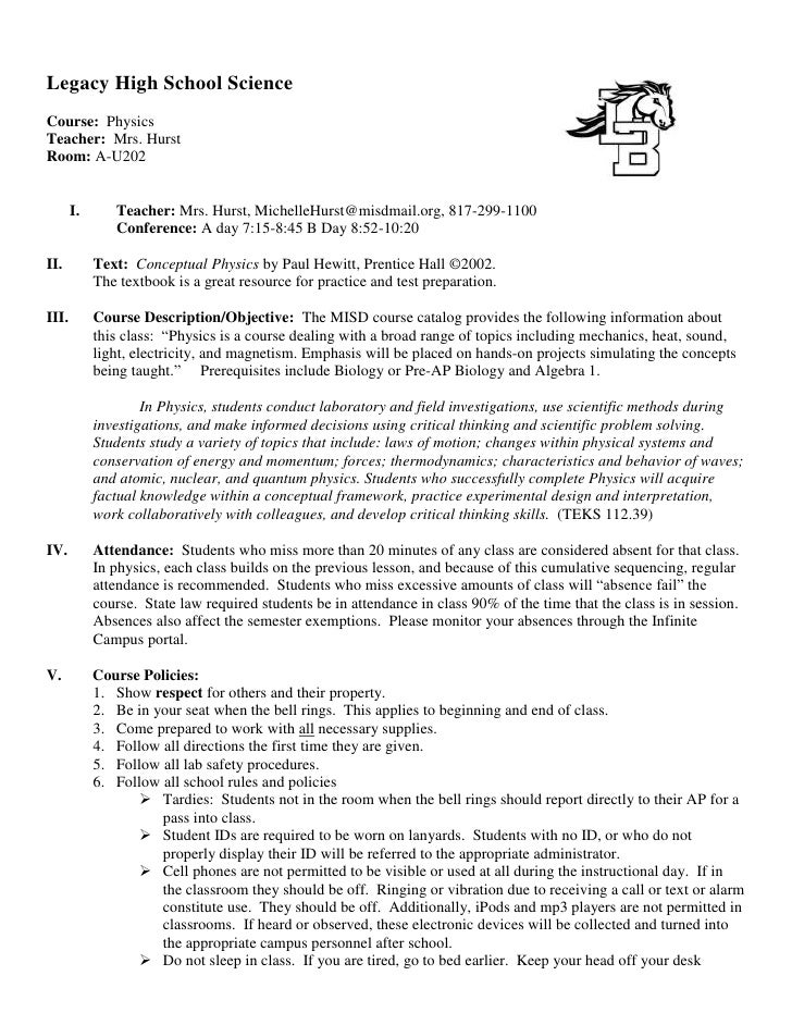 Printables Conceptual Physics Worksheets high school physical science syllabus conceptual physics 2010 2011