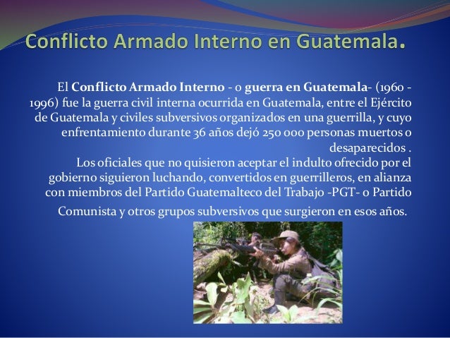 Conflicto armado en guatemala