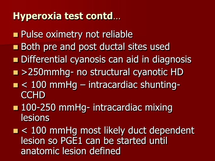 Congenital cyanotic heart disease approach