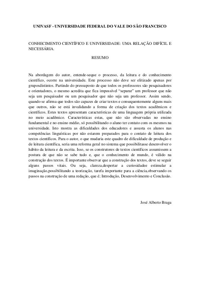 Resumo de artigo cientifico pronto