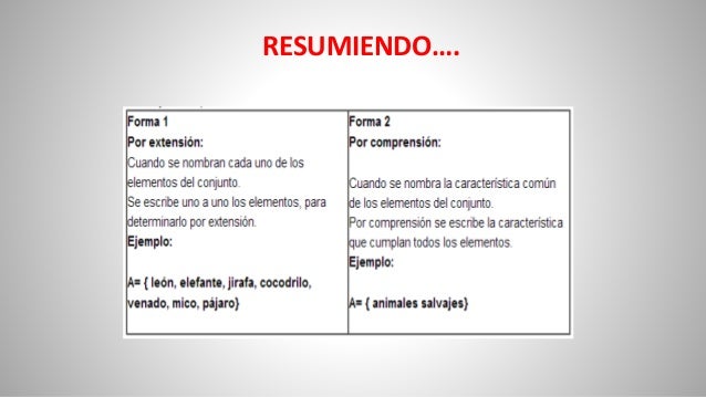 RESUMIENDO….