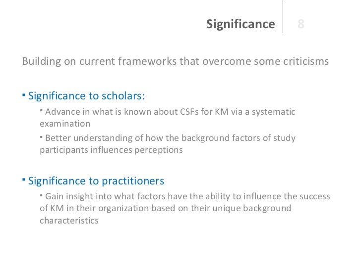 Knowledge Management Dissertation