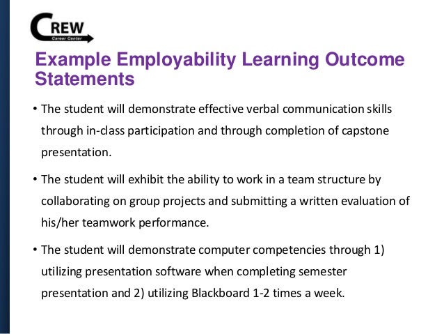 of employability statement