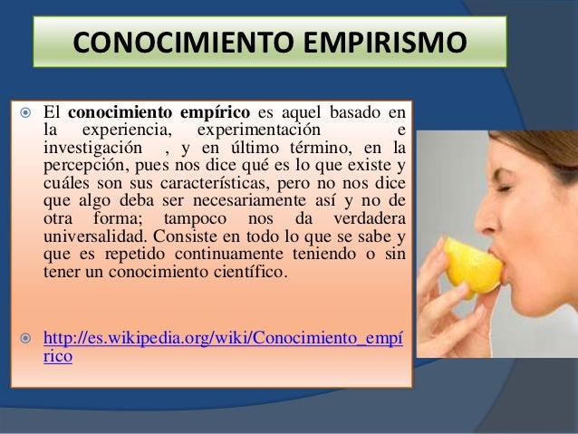 Conocimiento empirico