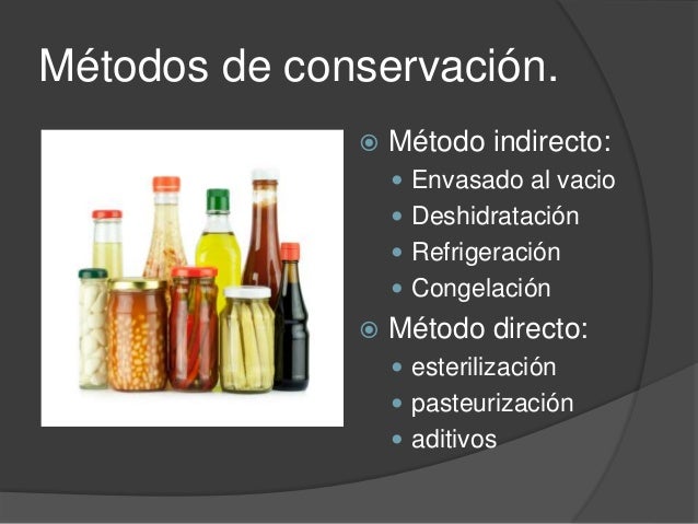 Conservación de los alimentos
