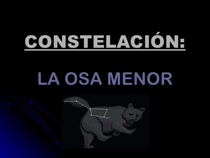 constelaci n osa menor constelaci n osa menor
