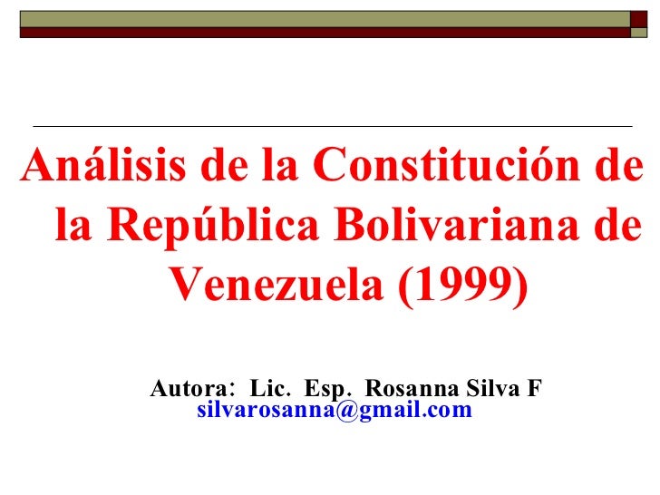 Constitución de Venezuela 1999