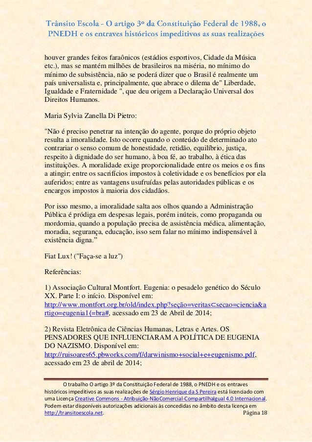 Artigo 3 da constituicao federal