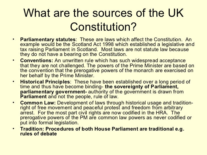 Sources of uk constitution essay   conalbos.com