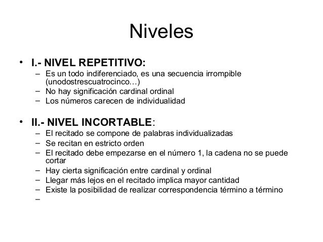 Construcción del concepto de número