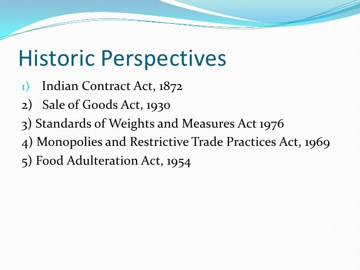 characteristics of sales of goods act characteristics of sales of goods act