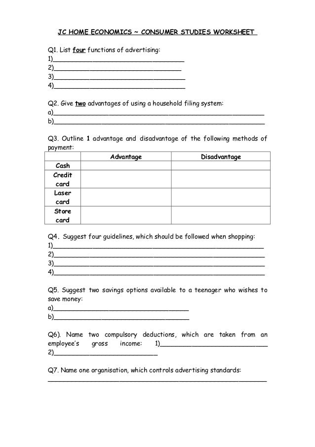 Worksheet Economics Worksheets collection home economics worksheets photos kaessey for school kaessey