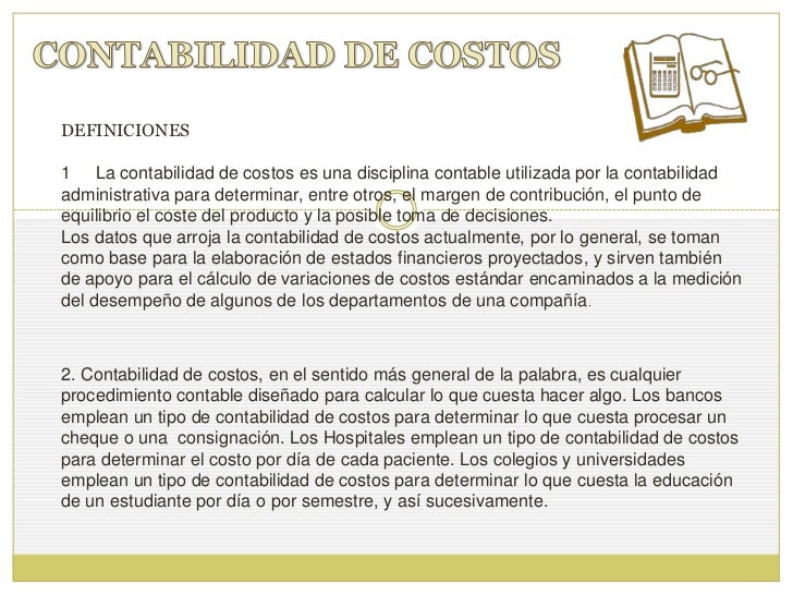 Contabilidad de costos