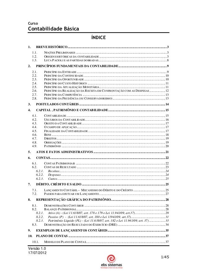 Curso contabilidade para nao contadores