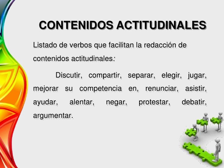 Contenidos actitudinales