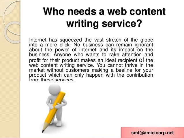 Web content writing services