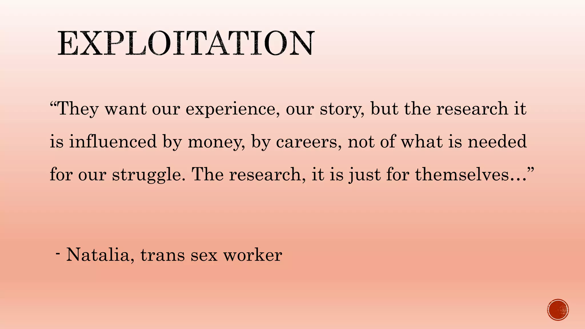 Contentious Relationship Between Sex Workers And Researchers Ppt