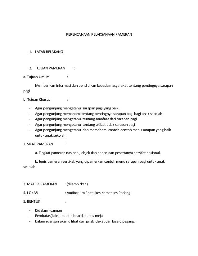 39+ Contoh proposal kegiatan pameran ideas in 2021 