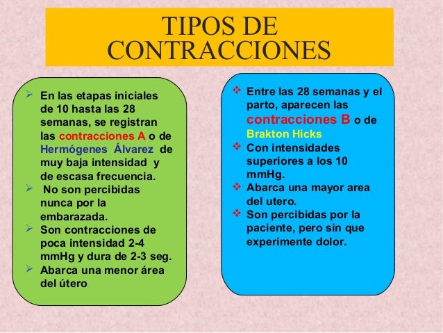 CONTRACCIONES UTERINAS