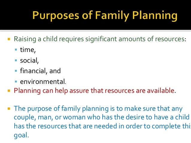 Dissertation topics on family planning