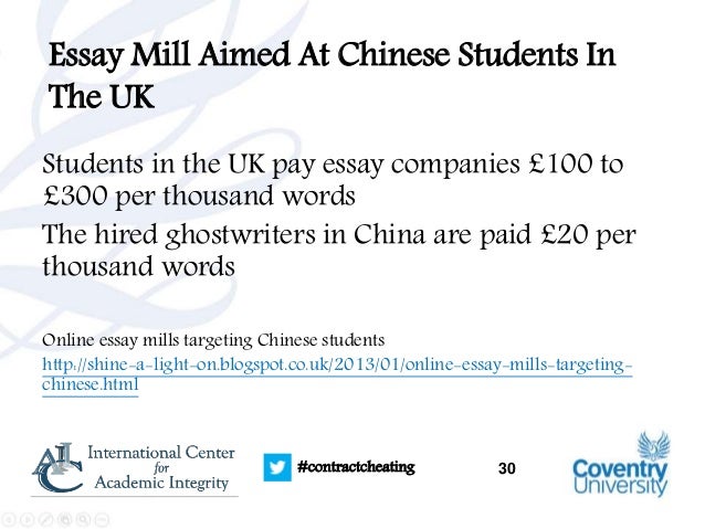 Essay mill writer