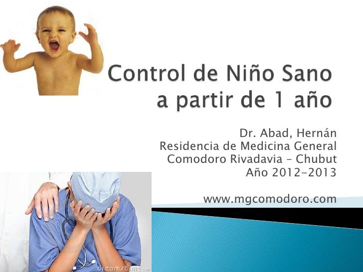 Control de niño sano - 1 año Control de niño sano - 1 año