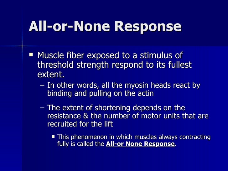 muscles all or none principle