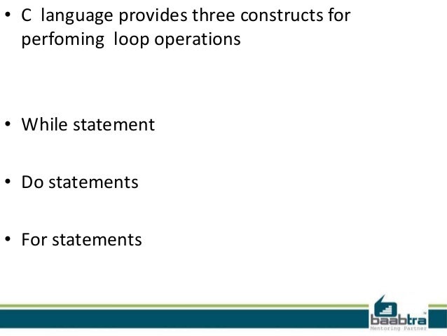 statements c control c Control in statement statements c control c Control in statement