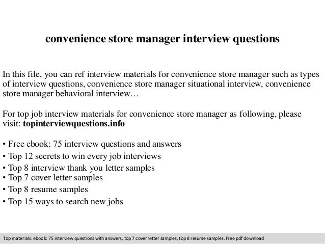 store manager resume example