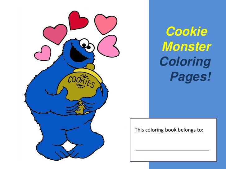 Cookie Monster Coloring Page Pdf Cookie Monster Coloring Page Pdf