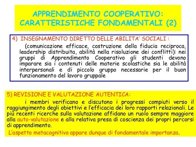 Differenza Tra Lavoro Di Gruppo E Cooperative Learning Cooperative learning e dinamiche di gruppo