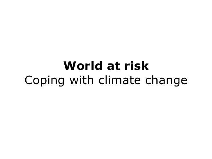 We do to cope with climate change