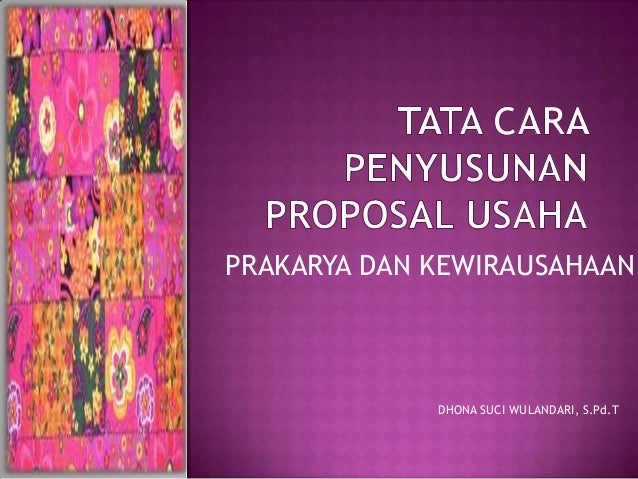 Copy of copy of proposal usaha