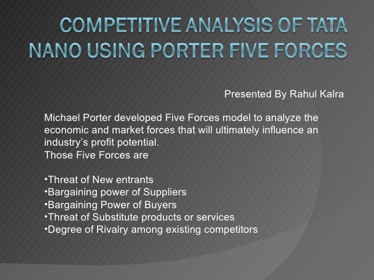 Tata Motors Limited Porter Five Forces Analysis
